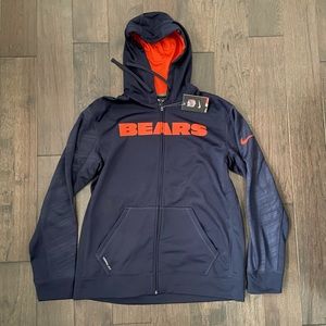 Nike Navy and Orange Hoodie